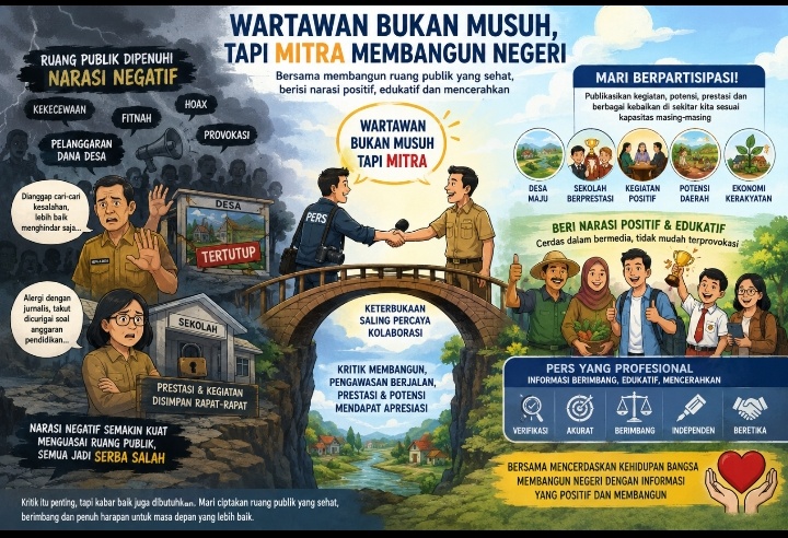 Wartawan Bukan Musuh, Melainkan Mitra dalam Membangun Ruang Publik yang Sehat