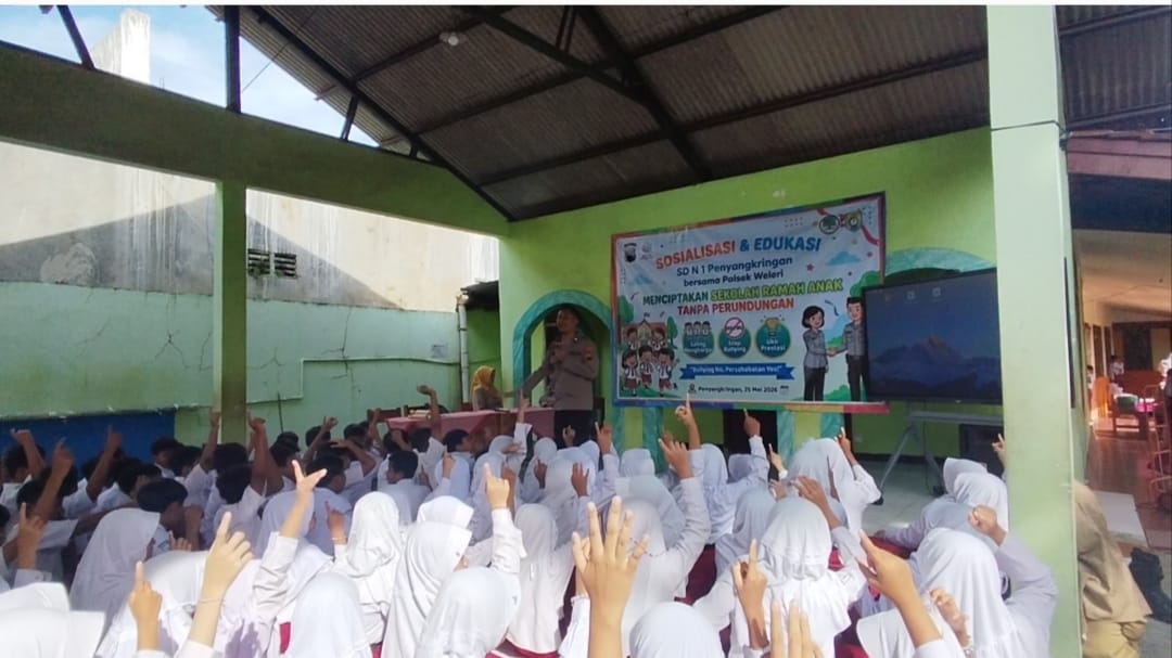 Cegah Bullying Sejak Dini, Polsek Weleri Turun ke Sekolah Tanamkan Empati dan Disiplin pada Pelajar