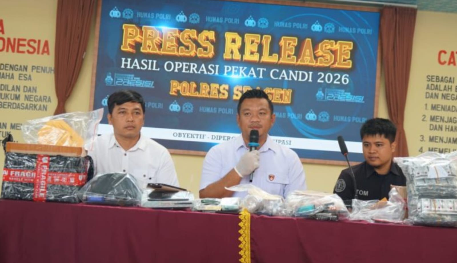 Satresnarkoba Polres Sragen Bongkar Jaringan Sabu, Pemasok hingga Pengedar Obat Keras Dibekuk