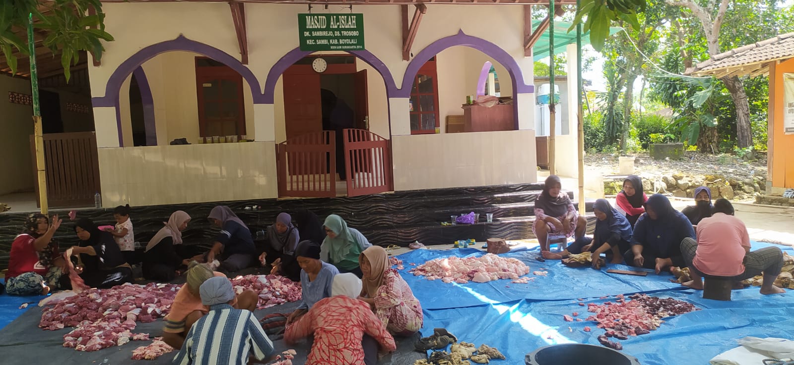 Warga Desa Trosobo Boyolali Rayakan Idul Adha 1447 H dengan Semangat Gotong Royong